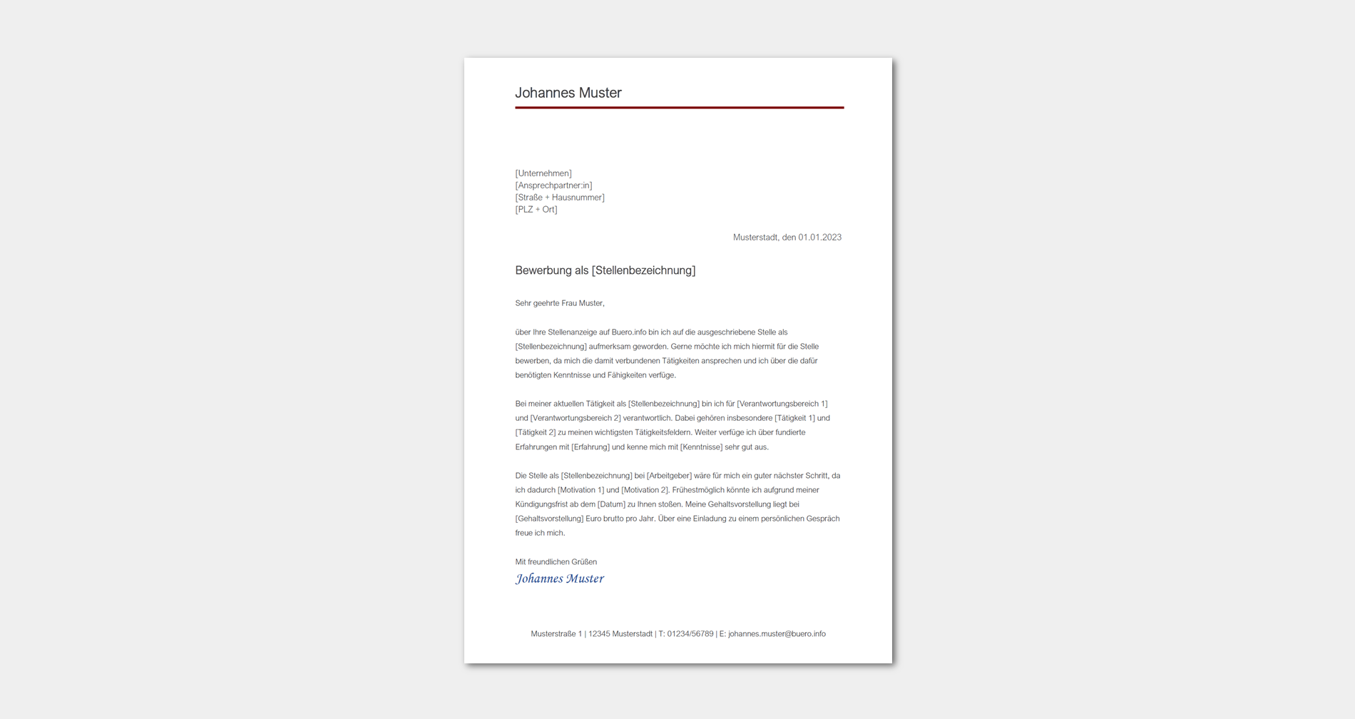 Bewerbungsanschreiben 3