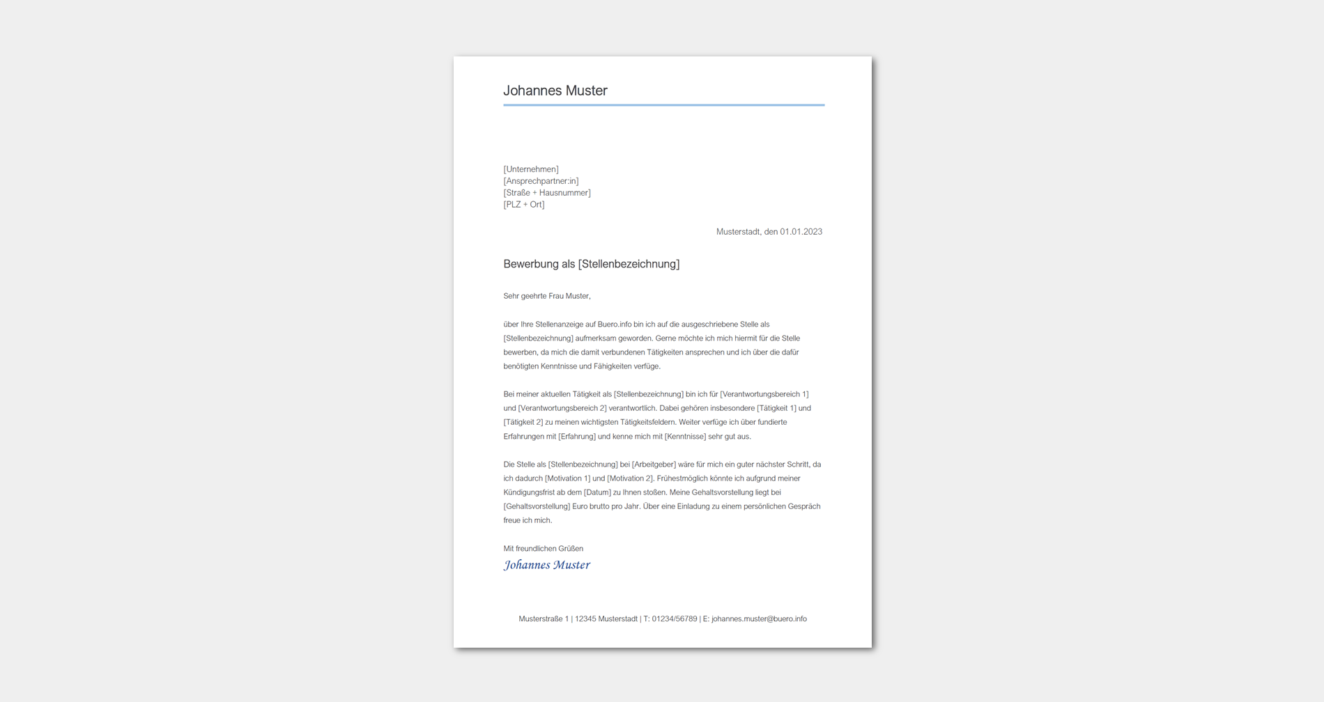 Bewerbungsanschreiben 5