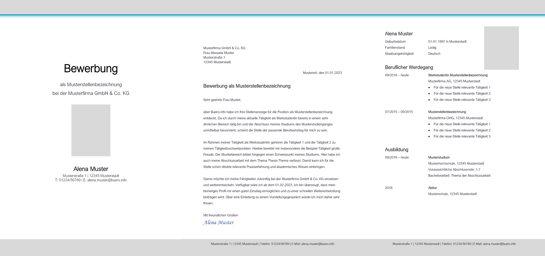 Vorlage / Muster: Bewerbungsvorlage 10