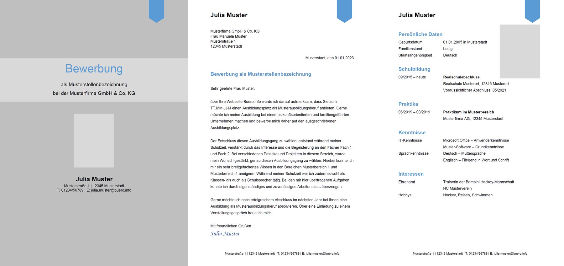 Vorlage / Muster: Bewerbungsvorlage 12