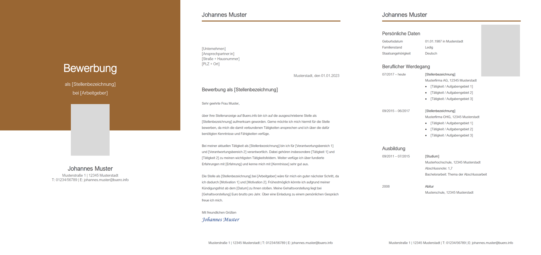 Vorlage / Muster: Bewerbungsvorlage 4