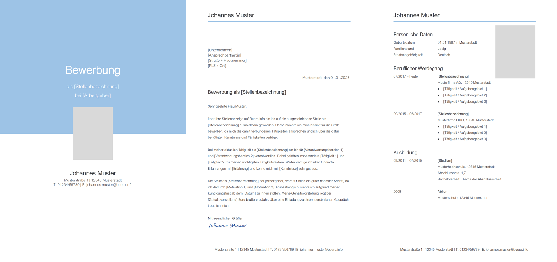 Vorlage / Muster: Bewerbungsvorlage 5