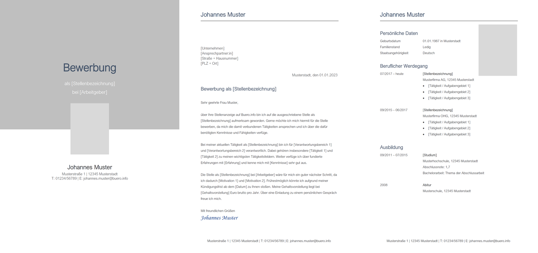 Vorlage / Muster: Bewerbungsvorlage 6