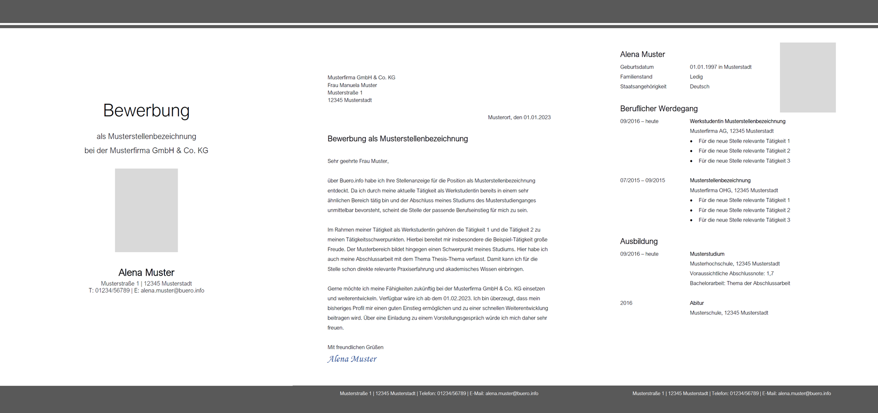 Vorlage / Muster: Bewerbungsvorlage 7