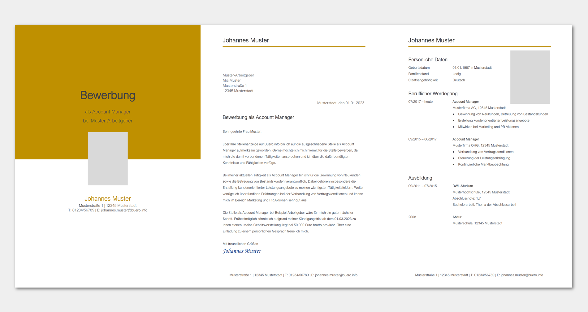Bewerbungsvorlage Account Manager/in (kostenlos)