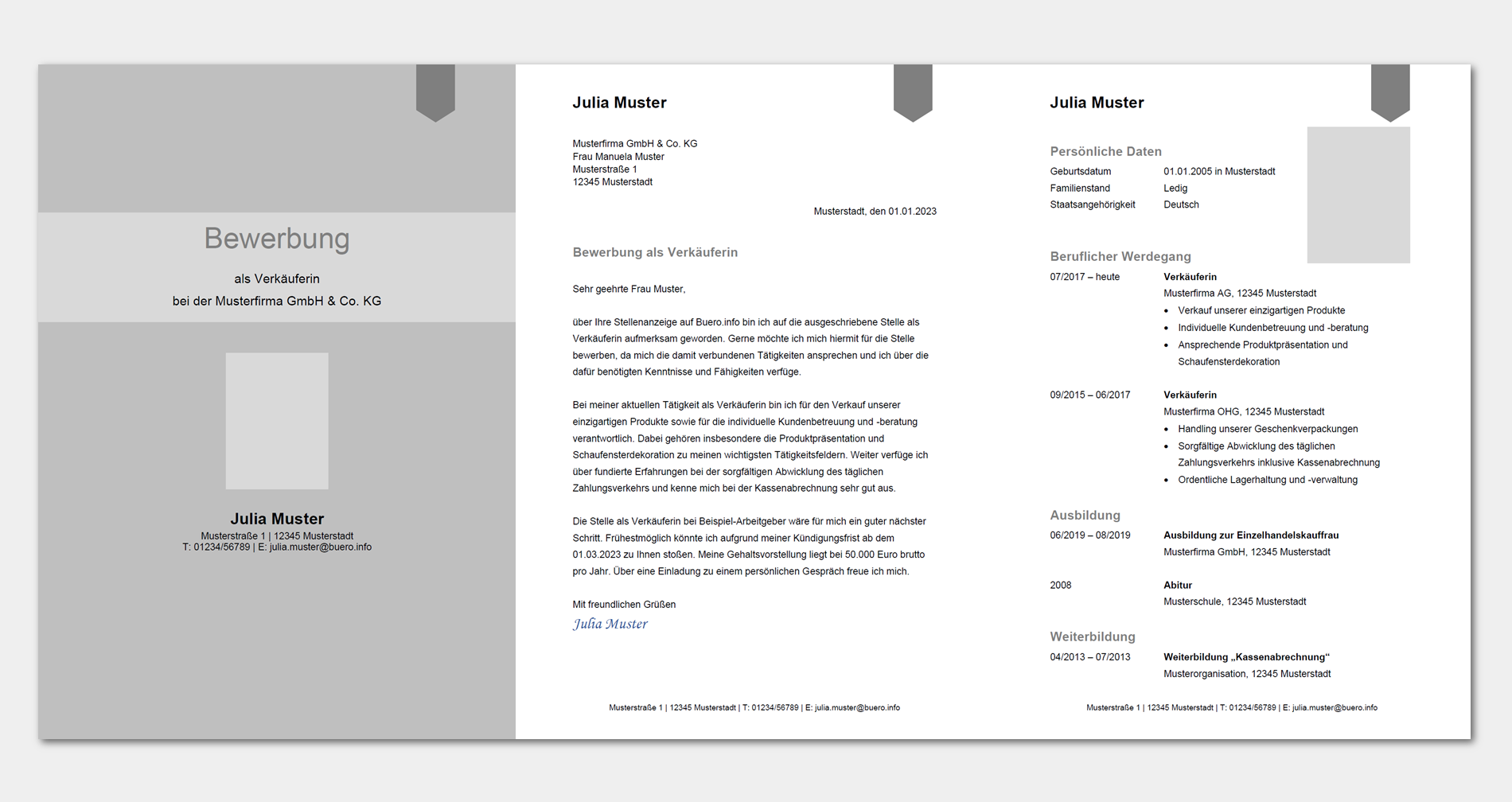 Bewerbungsvorlage Verkäufer / Verkäuferin (kostenlos)