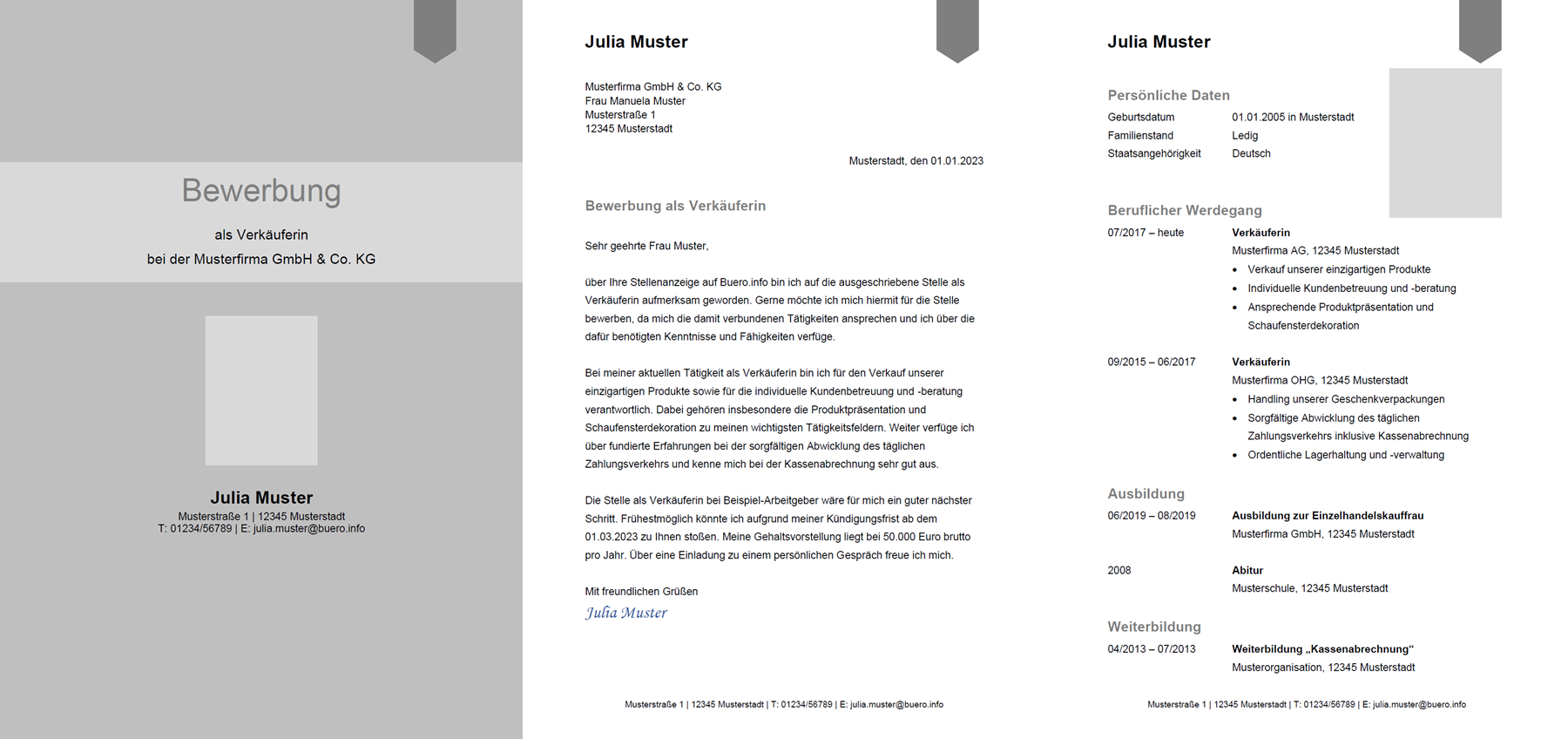 Vorlage / Muster: Bewerbungsvorlage Verkäufer / Verkäuferin