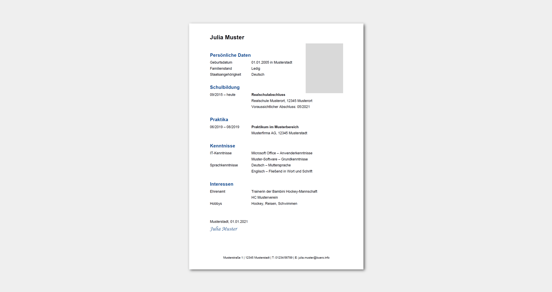 Lebenslauf für die Ausbildung: Vorlage & Muster (kostenlos)