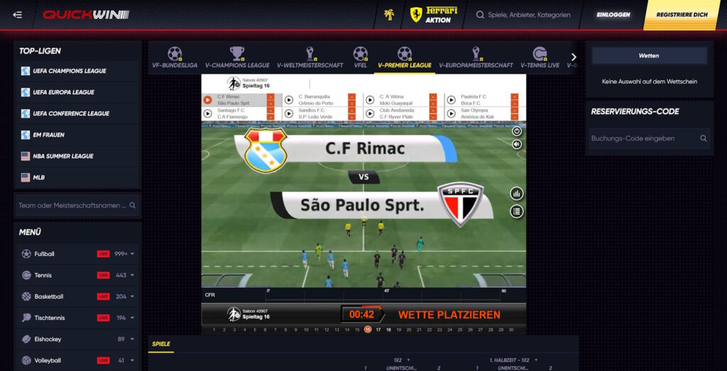 Quickwin Virtual Sports