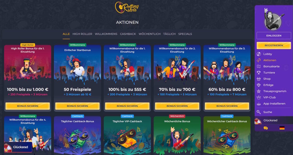 Rolling Slots 2 Rolling Slots Bonusangebot