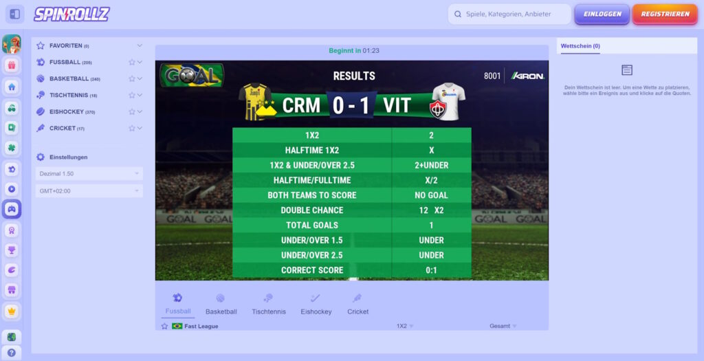 Spinrollz Virtual Sports