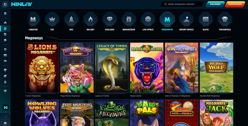 ninlay megaways spiele