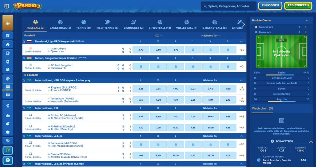 Pandido 5 Pandido Live Wetten