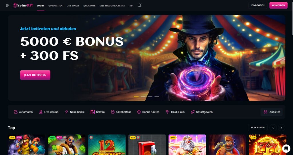 SpinsUP! 1 SpinsUP Casino Startseite