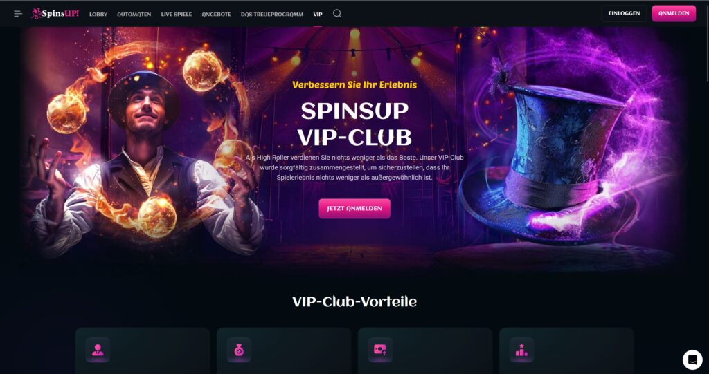 SpinsUP! 9 SpinsUp VIP Club