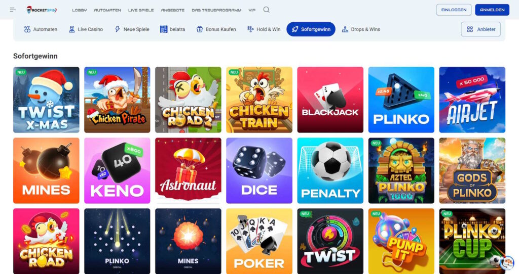 Rocketspin 3 Rocketspin Sofortgewinne