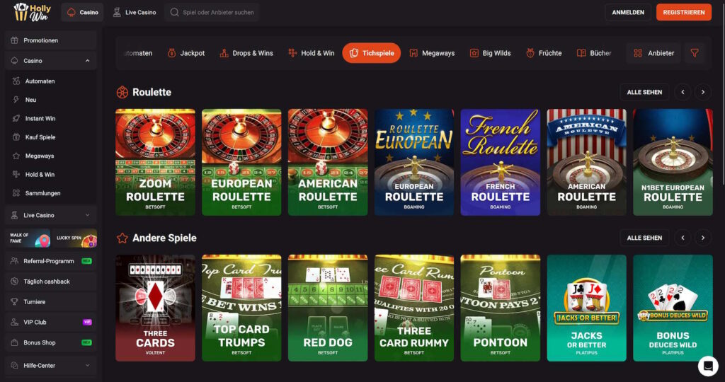 HollyWin 2 Hollywin Tischspiele