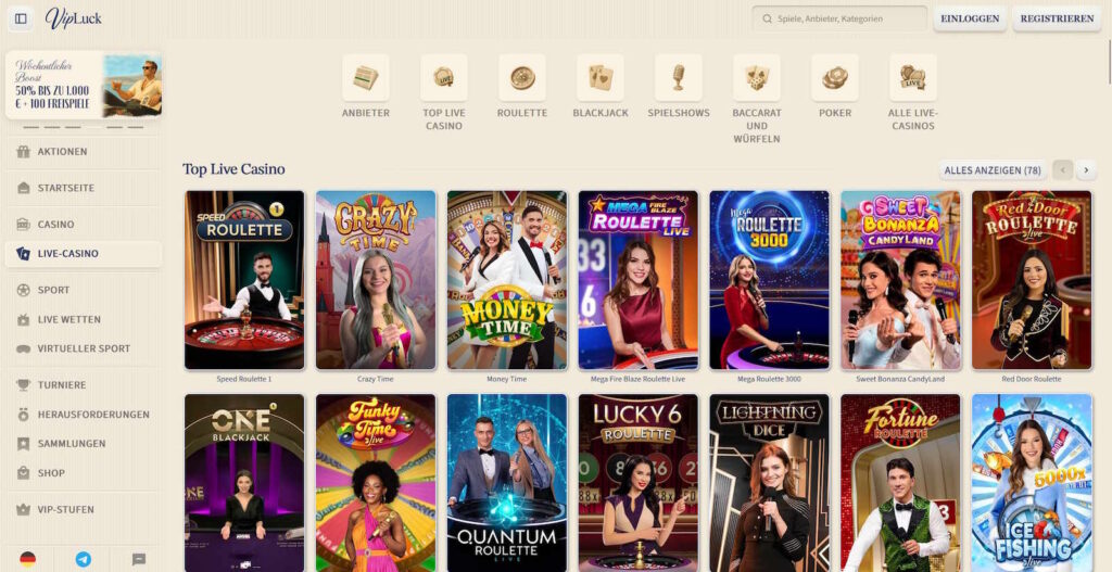 VIPLuck 4 VipLuck Live Casino