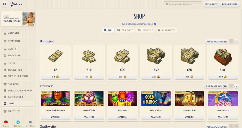 VIPLuck 8 VipLuck Shop