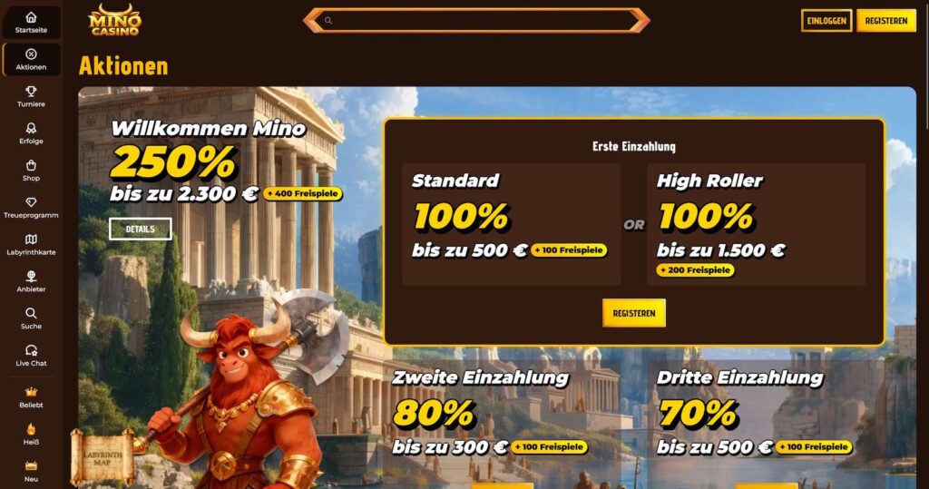 Mino Casino 6 Mino Casino Bonusangebote