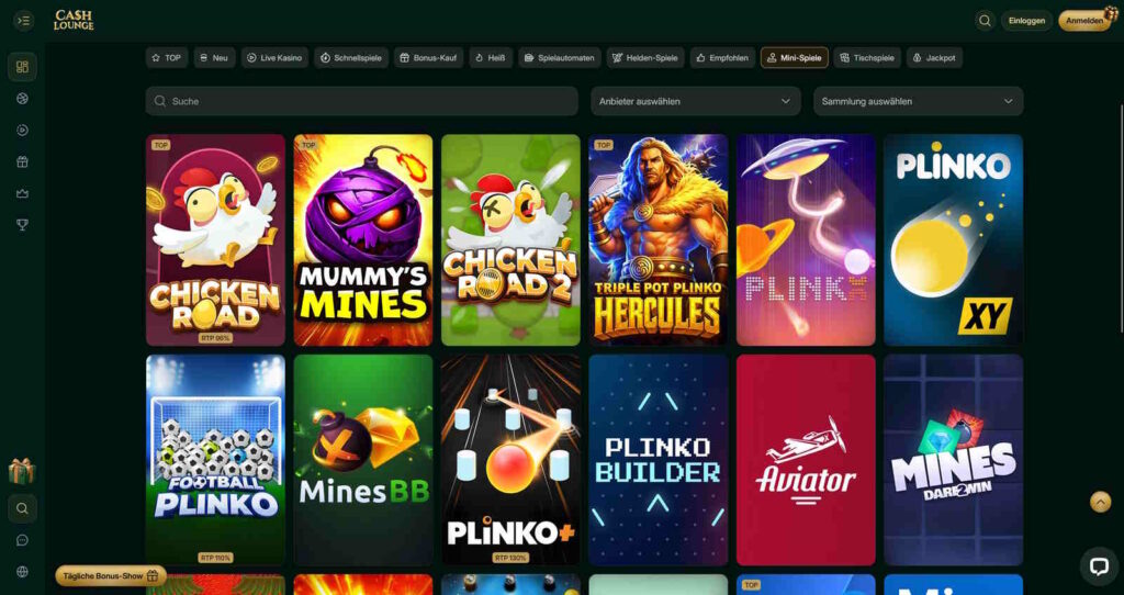 CashLounge 7 CashLounge Minispiele