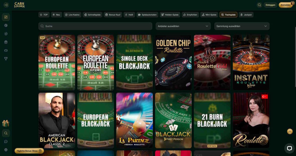 CashLounge 5 CashLounge Tischspiele