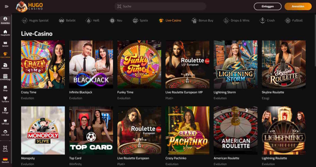 Hugo Casino 4 Hugo Casino Live Games