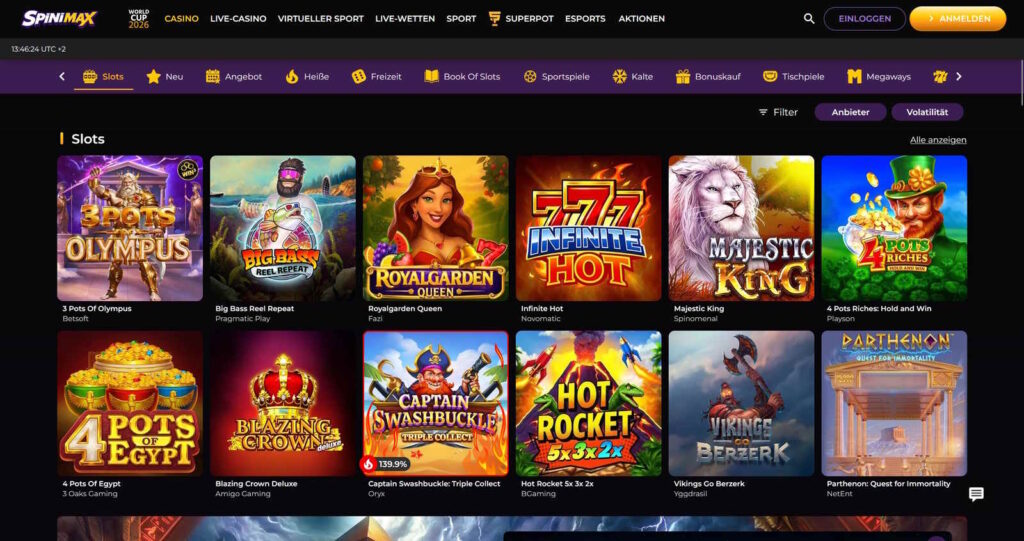 Spinimax 8 Spinimax Casino Slotautomaten
