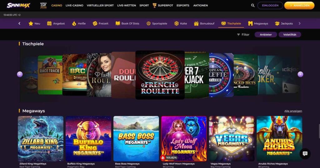 Spinimax 7 Spinimax Casino Tischspiel