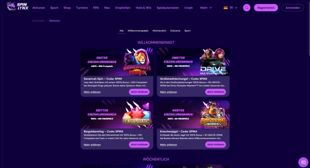 Spinlynx 2 Spinlynx Bonus