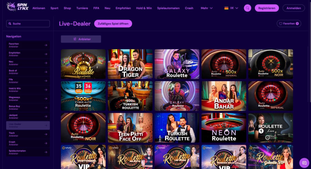 Spinlynx 3 Spinlynx Live Casino