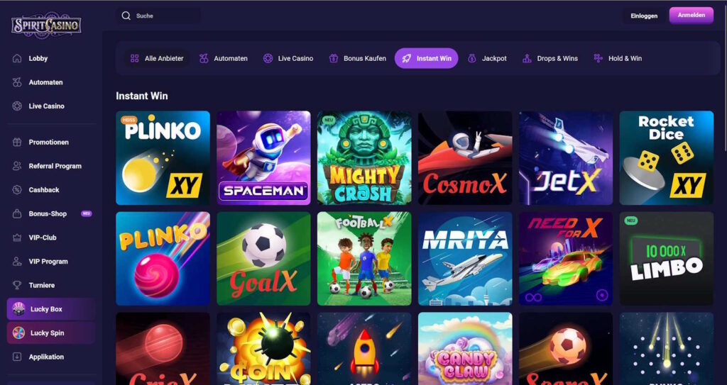 Spirit 3 spirit casino instant win